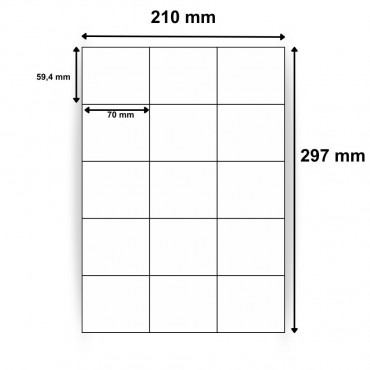 Étiquettes adhésives A4 70 x 59,4 mm - Réf : 1414 |3 000 étiquettes au total - Achetez dès maintenant sur Althus-Office Étiquettes adhésives A4 70 x 59,4 mm - Réf : 1414 |3 000 étiquettes au total - Achetez dès maintenant sur Althus-Office