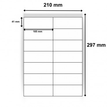 Étiquettes en papier vélin blanc 105x41 mm - 200 planches par boîte - Trouvez sur Althus-Office Étiquettes en papier vélin blanc 105x41 mm - 200 planches par boîte - Trouvez sur Althus-Office