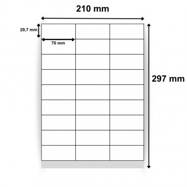 Étiquettes en planche 70x31,75mm - Réf : 0192| 5400 étiquettes par boîte - Commandez sur Althus-Office Étiquettes en planche 70x31,75mm - Réf : 0192| 5400 étiquettes par boîte - Commandez sur Althus-Office