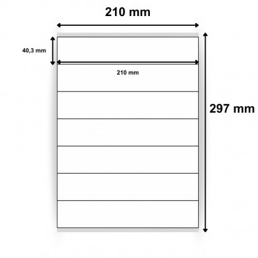 Planche d’étiquettes 210 x 40,3mm - 7 étiquettes par feuille - Découvrez sur Althus-Office Planche d’étiquettes 210 x 40,3mm - 7 étiquettes par feuille - Découvrez sur Althus-Office