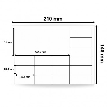 Étiquettes pour laboratoire en papier vélin blanc 210x148mm - 1000 planches par boîte - Trouvez sur Althus-Office Étiquettes pour laboratoire en papier vélin blanc 210x148mm - 1000 planches par boîte - Trouvez sur Althus-Office