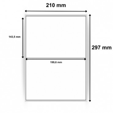 Étiquettes vierges blanches taille 199,6 x 143,5 mm référence 0184 - Découvrir chez Althus-Office Étiquettes vierges blanches taille 199,6 x 143,5 mm référence 0184 - Découvrir chez Althus-Office