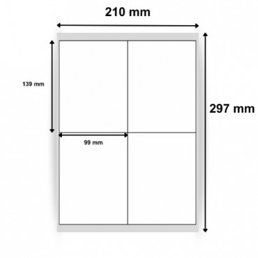 Étiquettes blanches multi-usages taille 99 x 139 mm ref 0175X10 - Choisir sur Althus-Office Étiquettes blanches multi-usages taille 99 x 139 mm ref 0175X10 - Choisir sur Althus-Office