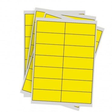 Étiquettes jaune 99 x 38,1mm en planche - Lot de 100 feuilles - Achetez sur Althus-Office Étiquettes jaune 99 x 38,1mm en planche - Lot de 100 feuilles - Achetez sur Althus-Office