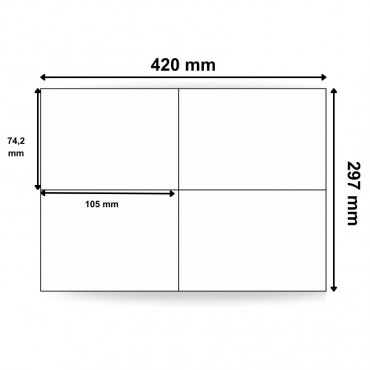 Étiquettes en planche 105 x 74,2mm - Réf : 11515 | 3200 étiquettes par boîte - Commandez sur Althus-Office Étiquettes en planche 105 x 74,2mm - Réf : 11515 | 3200 étiquettes par boîte - Commandez sur Althus-Office