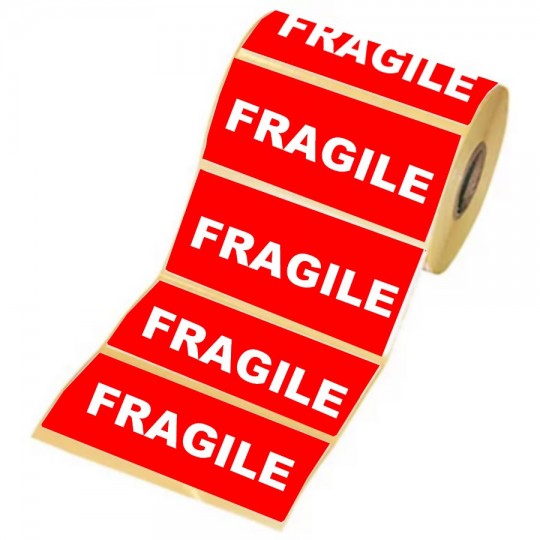 Étiquette d’expédition "Fragile" - Format 150 x 42,33 mm – Achetez sur Althus-Office