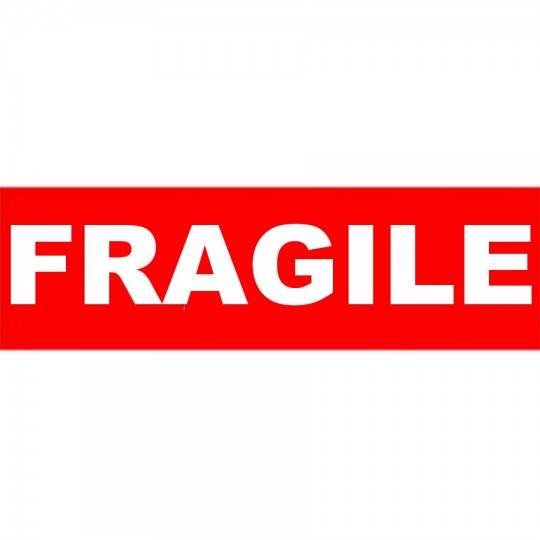 Étiquette transport "Fragile" - Taille 150 x 42,33 mm – Commandez sur Althus-Office