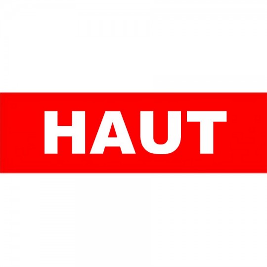 Étiquette logistique "Haut" - Dimensions 150 x 42,33 mm – Procurez-vous sur Althus-Office