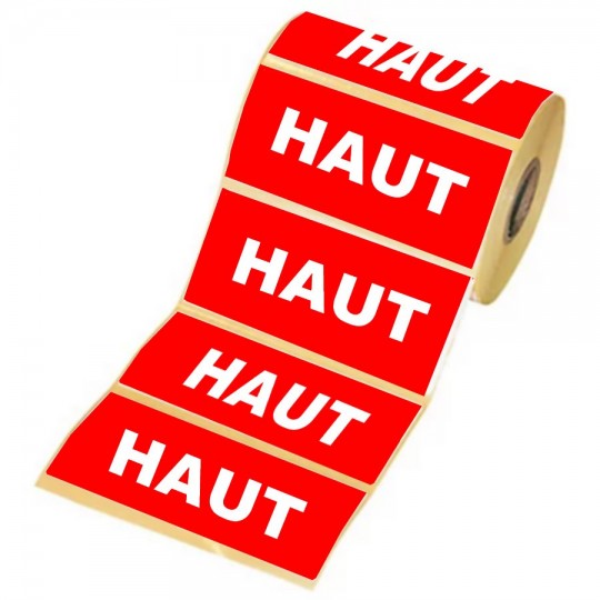 Étiquette pour colis "Haut" - Taille 150 x 42,33 – Trouvez sur Althus-Office