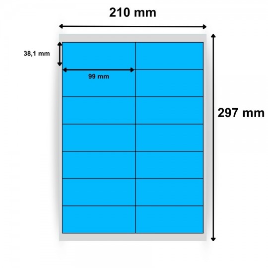 Étiquettes imprimables 99 x 38,1mm - Compatibles laser et jet d’encre - Choisissez sur Althus-Office