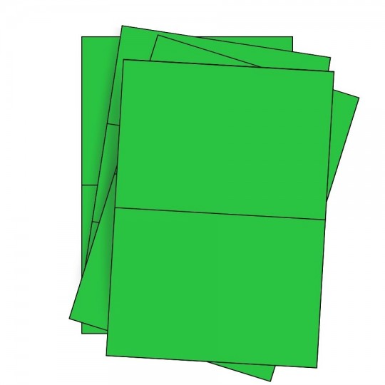 Etiquette en planche A5 couleur vive 210 x 148,5 mm boite de 100 planches 2628X10