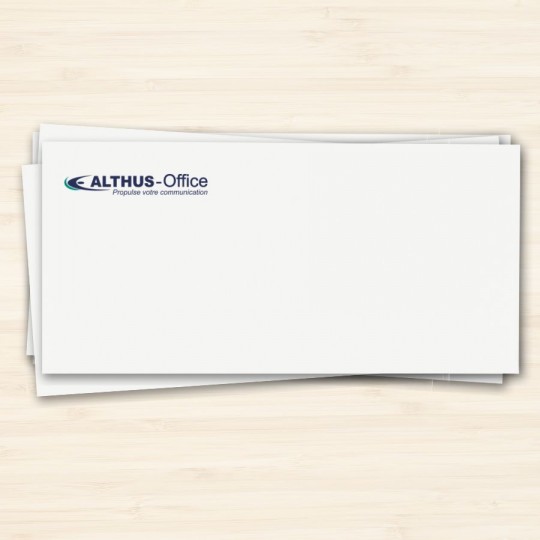 Lettre personnalisée avec logo entreprise - Format DL – Achetez sur Althus-Office