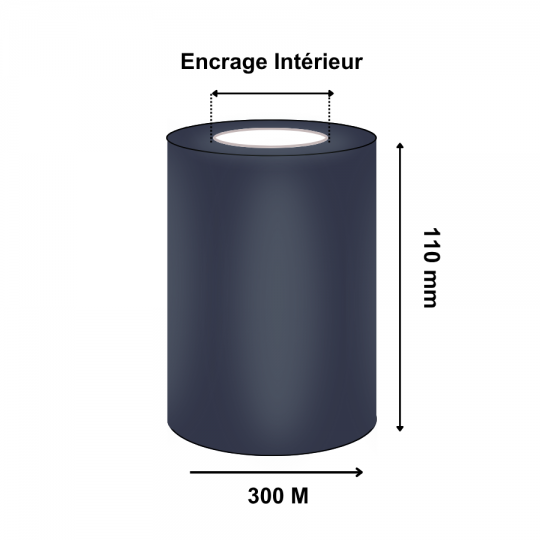 Ruban Transfert Thermique CIRE 110x300m AWX FH T47654IO - Althus-Office