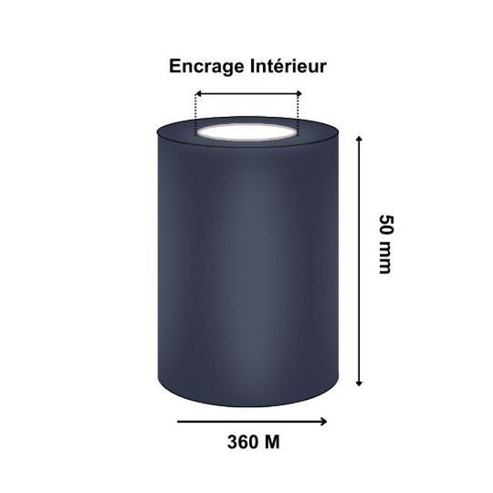 Ruban thermique T63293IO, modèle résine, taille 50X360m, disponible chez althus-office