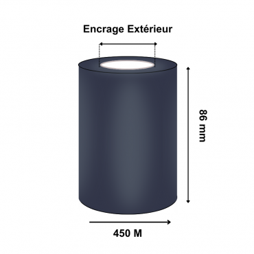 Ruban Transfert Thermique CIRE 86mmx450m AWR470 T63219IO (Ancienne Réf : T11160ZA)
