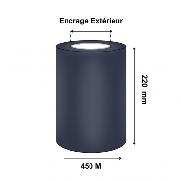 Ruban Transfert Thermique CIRE 220mmx450m AWR470 T63245IO (Ancienne Réf : T12465ZA)