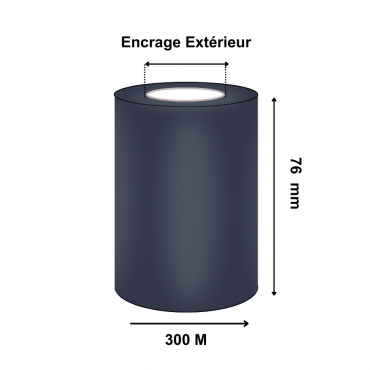 Ruban Transfert Thermique CIRE 76mmx300m AWR470 T22074IO