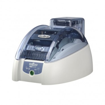 Imprimante à Carte EVOLIS TATTOO RW avec capot ouvert TTR201BBH disponible chez Althus Office