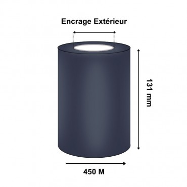 Ruban Transfert Thermique 131mmx450m ZEBRA Cire Premium2100 02100BK13145