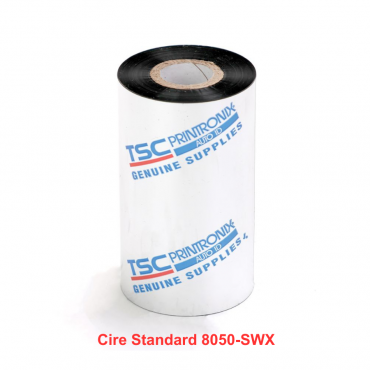 Ruban transfert thermique TSC cire Standard 8050-SWX 110mm x 300m P159049-001
