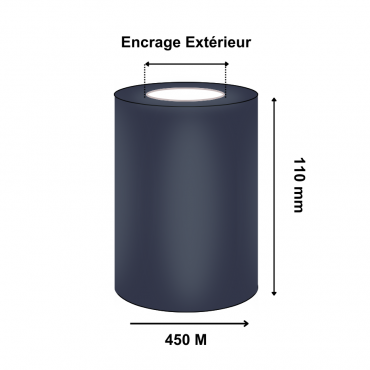 Ruban Transfert Thermique CIRE/RESINE 110mmx450m APR6 T63350IO (Ancienne Réf : T42492ZA)