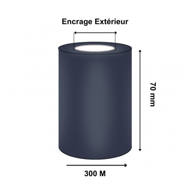 Ruban Transfert Thermique CIRE/RESINE 70mmx300m APR6 T43798IO (Ancienne Réf : T42515ZA)
