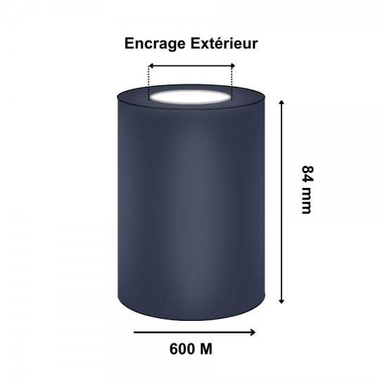 Ruban Transfert Thermique CIRE/RESINE 84mmx600m APR600 T14173IO (Ancienne Réf : T14173EZ)