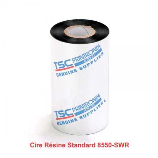 Ruban transfert thermique TSC cire/résine standard 8550SWR 220mm x 625m P159169-001