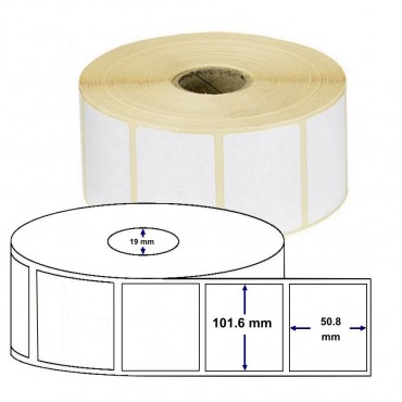 Etiquette ZEBRA Thermique Direct 1000D 101.6 x 50.8mm 3008870-T