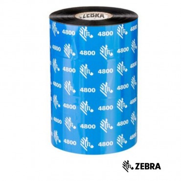 Ruban Transfert Thermique ZEBRA 156mmx450m Résine4800 04800BK15645