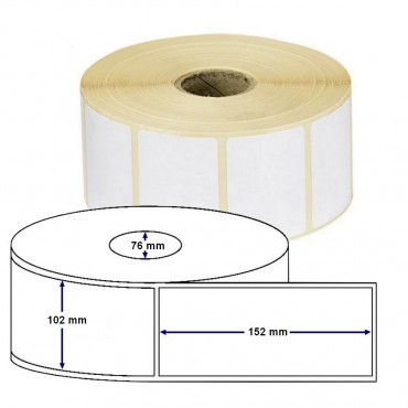 Étiquette en bobine Thermique Direct Eco ZEBRA Z-PERFORM1000D 3007096-T 102x152 mm