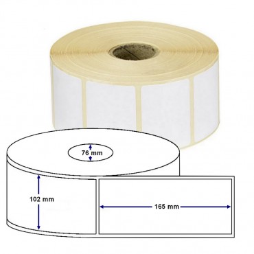 Étiquette en bobine Thermique Direct Eco ZEBRA Z-PERFORM1000D 3007419-T 102x165 mm