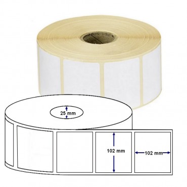 Etiquette ZEBRA Thermique Direct Z-PERFORM 1000D 880191-101D 102x102 mm