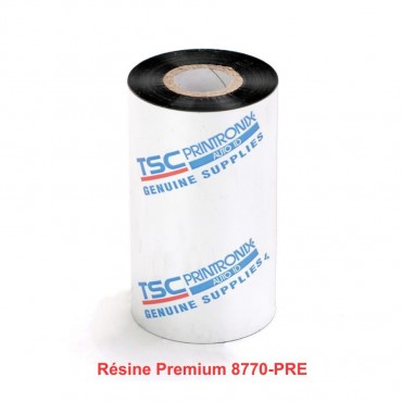 Ruban transfert thermique TSC résine Premium 8770SRE 83mm x 600m P159122-001
