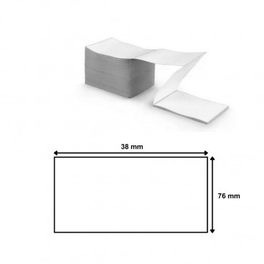 Etiquette en paravent ZEBRA Thermique Direct 76x38 mm 3007007