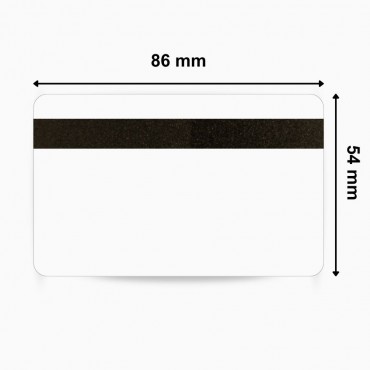 Carte PVC Zebra 104523-112 avec bande magnétique blanche LoCo – boîte de 500 cartes