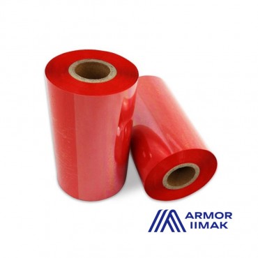 Ruban Transfert Thermique 90mmx300m Rouge AWR458 T64175IO (Ancienne Réf : T20015)