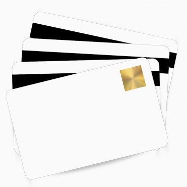 Carte PVC Magicard M9006-797 avec Holopatch et bande magnétique 86x54 mm – boîte de 500 cartes