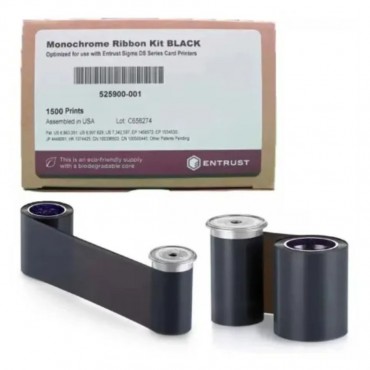 Ruban Noir ENTRUST SIGMA DS1 DS2 1500 Faces - Réf: 525900-001