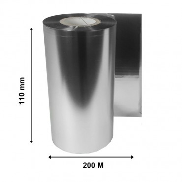 Ruban Transfert Thermique DTM PRINT Argent 110mm x 200m TT02-110