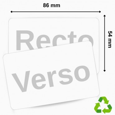 Lot de cartes PVC vierges 500 Recyclée  ZEBRA 104523-170 Blanche – commandez sur Althus-Office