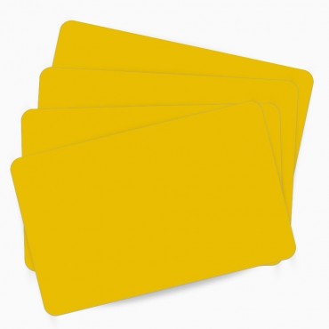 Lot de cartes PVC vierges 500 JAUNE ZEBRA 104523-131 – achetez sur Althus-Office