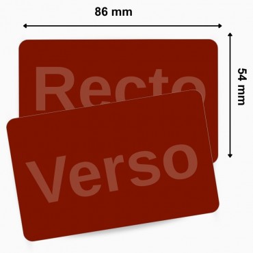 Cartes PVC vierges 500 pièces ROUGE 104523-130 ZEBRA– découvrez sur Althus-Office