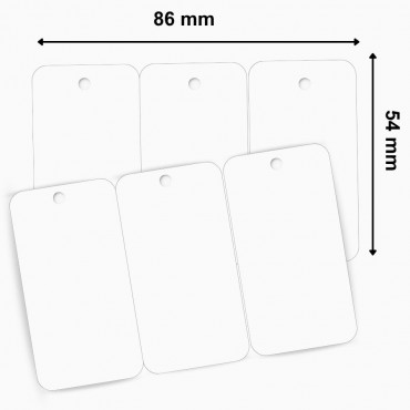 Carte plastique vierge Sécable en 3 mini cartes Perforation Ronde blanche ZEBRA 104523-020  – découvrez sur Althus-Office