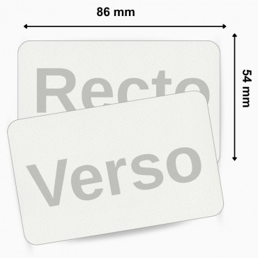 Carte PVC vierge 1149006 en papier biodégradable Blanche compatible imprimante – commandez sur Althus-Office