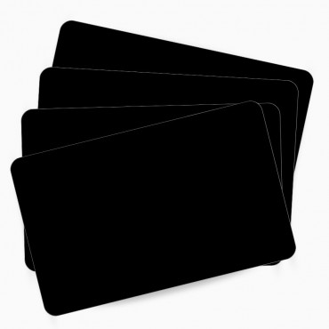 Carte plastique PVC vierge Noir Mat 800050-158 ZEBRA pour cartes professionnelles – découvrez sur Althus-Office