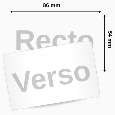 Lot cartes PVC vierges 800050-167 boîte de 500 cartes Blanc Brillant ZEBRA pour personnalisation – achetez sur Althus-Office