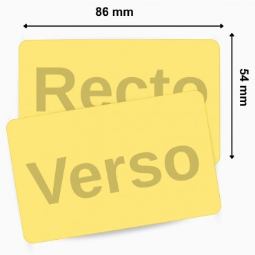 Cartes PVC vierges jaune EVOLIS C4101 par boîte de 100 cartes pour cartes membres – achetez sur Althus-Office