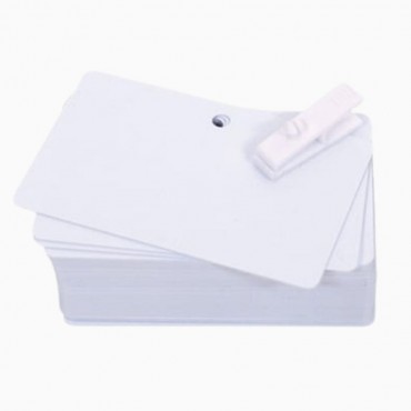Lot de 100 cartes PVC vierges avec perforation ronde EVOLIS C4512 Blanche usage pro – découvrez sur Althus-Office