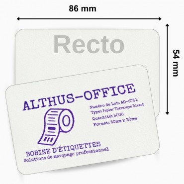 Cartes PVC vierges C5101 Réinscriptible écriture bleue blanche Pour Imprimante EVOLIS TATOO RW2 – achetez sur Althus-Office